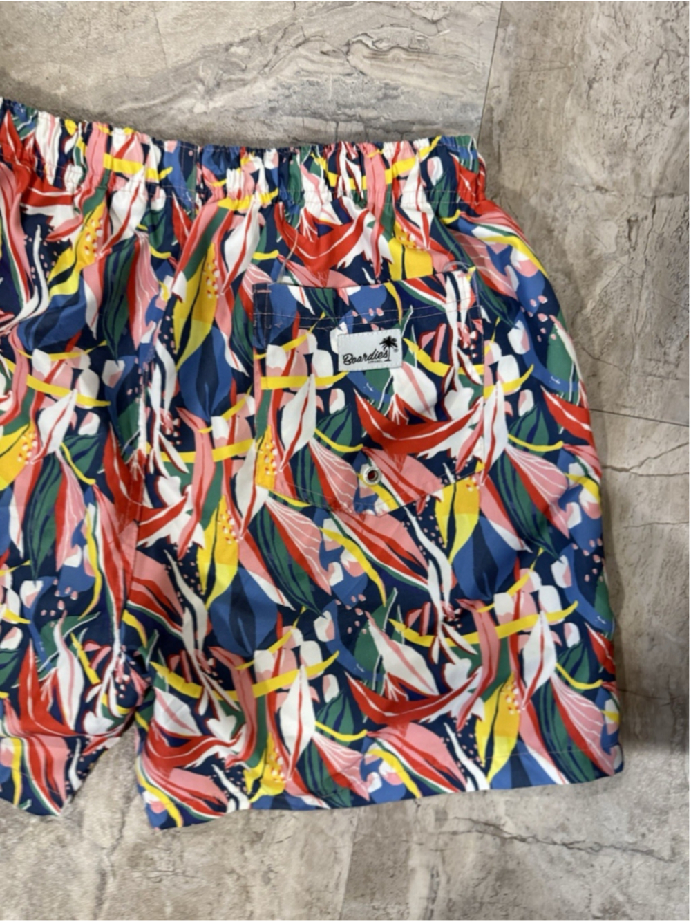 Boardies Dacosta Swim Shorts Men's Large Multicolor Tropical Print Trunks